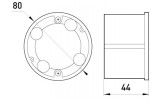 Коробка распределительная e.db.stand.206.d80 гипсокартон упор металлический, E.NEXT изображение 2 (габаритные размеры)