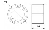 Коробка распределительная e.db.stand.205.d70 гипсокартон упор металлический, E.NEXT изображение 2 (габаритные размеры)