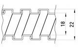 Металлорукав оцинкованный сухой (50м) e.met.sleeve.stand.sldx.18, E.NEXT изображение 2 (габаритные размеры)