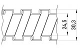 Металлорукав оцинкованный сухой (50м) e.met.sleeve.stand.sldx.25, E.NEXT изображение 2 (габаритные размеры)
