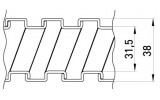 Металлорукав оцинкованный сухой (25м) e.met.sleeve.stand.sldx.32, E.NEXT изображение 2 (габаритные размеры)