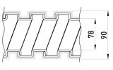Металлорукав оцинкованный изолированный (10м) e.met.sleeve.stand.proof.slfs.80, E.NEXT изображение 2 (габаритные размеры)