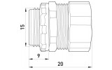 Ввод прямой для металлорукава 8 мм (1/4") e.met.dir.stand.sldx.08, E.NEXT изображение 2 (габаритные размеры)
