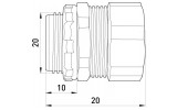 Ввод прямой для металлорукава 12 мм (3/8") e.met.dir.stand.sldx.12, E.NEXT изображение 2 (габаритные размеры)