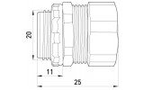 Ввод прямой для металлорукава 15 мм (1/2") e.met.dir.stand.sldx.15, E.NEXT изображение 2 (габаритные размеры)