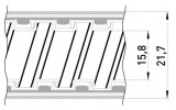 Металлорукав изолированный в металлической оплетке (50м) e.met.sleeve.stand.proof.braid.15, E.NEXT изображение 2 (габаритные размеры)
