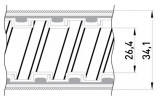 Металлорукав изолированный в металлической оплетке (50м) e.met.sleeve.stand.proof.braid.25, E.NEXT изображение 2 (габаритные размеры)