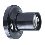 Патрон бакелитовый E27 настенный черный e.lamp socket wall side.E27.bk.black, E.NEXT мини-фото