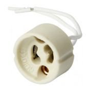 Патрон керамічний GU10 білий e.lamp socket.GU10.cer, E.NEXT міні-фото