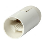 Патрон пластиковий E14 білий e.lamp socket.E14.pl.white, E.NEXT міні-фото