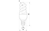 Габаритные размеры энергосберегающей лампы E.NEXT e.save.screw.E14.7.2700 изображение