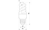 Габаритные размеры энергосберегающей лампы E.NEXT e.save.screw.E27.9.2700.T2 изображение