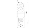 Габаритные размеры энергосберегающей лампы E.NEXT e.save.screw.E27.13.2700.T2 изображение