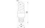 Габаритні розміри енергозберігаючої лампи E.NEXT e.save.screw.E27.20.2700.T2 зображення