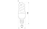 Габаритные размеры энергосберегающей лампы E.NEXT e.save.screw.E14.13.2700.T2 изображение