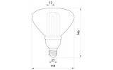 Габаритні розміри енергозберігаючої лампи E.NEXT e.save.PAR38.E27.15.2700 зображення