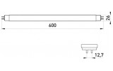 Габаритні розміри лінійної люмінесцентної лампи E.NEXT e.fl.t8.g13.18.64 зображення