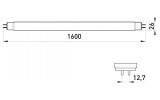 Габаритные размеры линейной люминесцентной лампы E.NEXT e.fl.t8.g13.58.64 изображение
