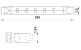 Габаритні розміри галогенної лампи E.NEXT e.halogen.line.j189.220.1000 зображення