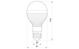 Габаритні розміри світлодіодної (LED) лампи E.NEXT e.save.LED.G50C.E27.3.2700 зображення