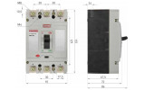 Габаритні розміри шафового автоматичного вимикача E.NEXT e.industrial.ukm.100Sm зображення