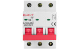 Автоматический выключатель e.mcb.stand.45.3.C2, 3P 2 А характеристика C, E.NEXT изображение 2