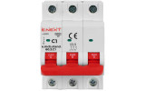 Модульний автоматичний вимикач e.mcb.stand.60.3.C1 3р 1А C 6кА, E.NEXT зображення 2