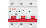 Модульний автоматичний вимикач e.mcb.stand.100.3.C75 3р 75А C 10кА, E.NEXT зображення 2