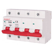 Модульний автоматичний вимикач e.mcb.stand.100.4.C63 4р 63А C 10кА, E.NEXT міні-фото