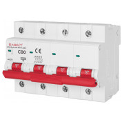 Модульний автоматичний вимикач e.mcb.stand.100.4.C80 4р 80А C 10кА, E.NEXT міні-фото