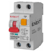 Автоматический выключатель дифференциального тока (дифавтомат) e.industrial.elcb.2.C32.30, 2P 32 А 30 мА хар-ка C, E.NEXT мини-фото