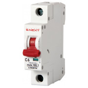 Автоматичний вимикач e.industrial.mcb.100.1.C6, 1P 6 А характеристика C, E.NEXT міні-фото