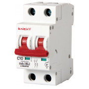 Автоматичний вимикач e.industrial.mcb.100.2.C10, 2P 10 А характеристика C, E.NEXT міні-фото
