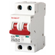 Автоматичний вимикач e.industrial.mcb.100.1N.C25, 1P+N 25 А характеристика C, E.NEXT міні-фото