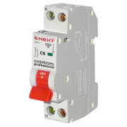 Автоматичний вимикач e.mcb.pro.60.1N.С16.thin, 1P+N 16 А характеристика C, E.NEXT міні-фото