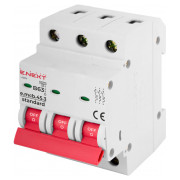 Автоматичний вимикач e.mcb.stand.45.3.B63, 3P 63 А характеристика B, E.NEXT міні-фото