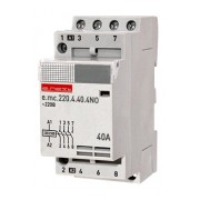 Контактор модульный e.mc.220.4.40.4NO, 4P 40 А 220 В 4НО, E.NEXT Контактор модульный e.mc.220.4.40.4NO, 4P 40 А 220 В 4НО, E.NEXT мини-фото
