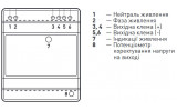 Блок живлення на DIN-рейку e.m-power.60.24 60Вт DC24В, E.NEXT зображення 2 (схема)