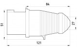 Габаритные размеры переносной силовой вилки E.NEXT e.plug.pro.3.16 (013) изображение