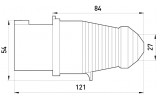 Габаритные размеры переносной силовой вилки E.NEXT e.plug.pro.4.16 (014) изображение