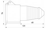 Габаритні розміри переносної силової розетки E.NEXT e.socket.pro.4.16 (214) зображення