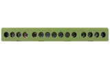 Шина нульова e.bsi.pro.1.15 на DIN-рейку в ізольованому корпусі зелена, E.NEXT зображення 3