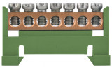 Шина нулевая e.bs.stand.1.7.green 7 отверстий зеленая, E.NEXT изображение 2