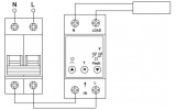 Реле контролю напруги однофазне на DIN-рейку з індикацією e.control.v08 32А, E.NEXT зображення 8