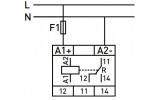 Схема підключення реле контролю напруги E.NEXT e.control.v02 зображення