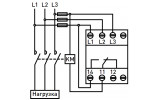 Схема підключення реле контролю напруги E.NEXT e.control.v03 зображення