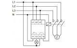 Схема подключения реле контроля напряжения E.NEXT e.control.v06 изображение