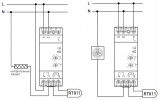 Схемы подключения реле контроля температуры E.NEXT e.control.h01 изображение