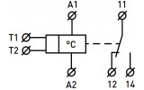 Умовне графічне позначення реле контролю температури E.NEXT e.control.h01 зображення