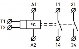 Условное графическое обозначение реле контроля температуры E.NEXT e.control.h02 изображение